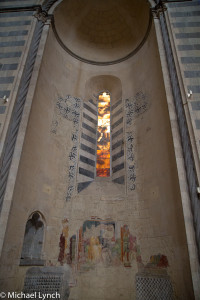 Duomo di Orvieto Interior with alabaster windows