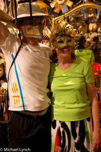 Phil and Sharon with masks