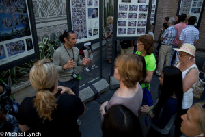 Vatican guide with tour group